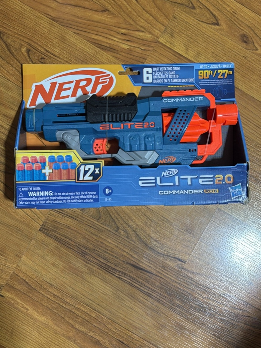 New in package Nerf Commander elite 2.0 RD-6 Blaster in Blue and Orange